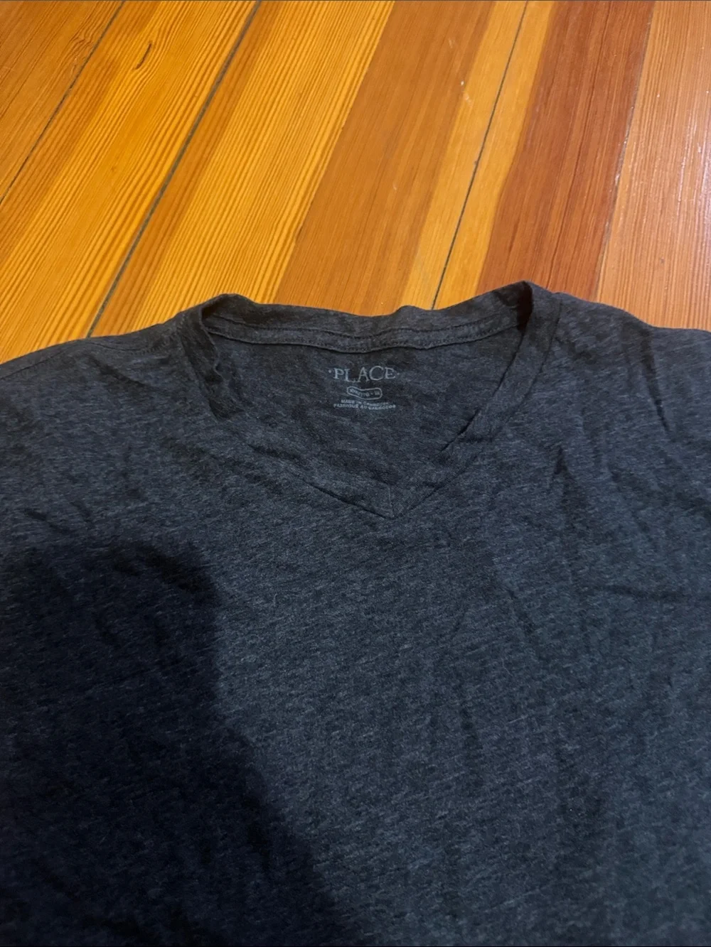 The Children's Place Charcoal V-Neck Tee